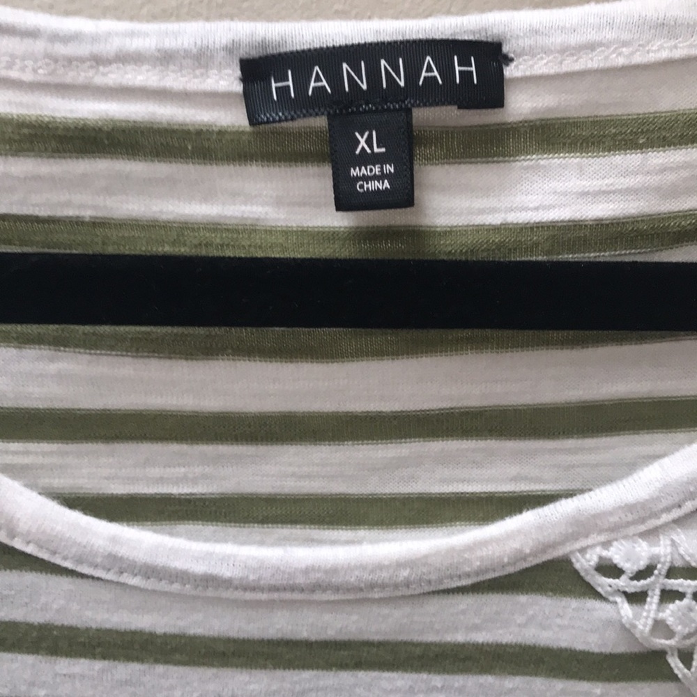 Hannah stripe with crochet tee - Picture 2 of 6